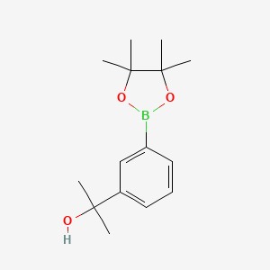 Chemical structure of 3-(2-Hydroxy-2-propanyl)phenylboronic acid pinacol ester
