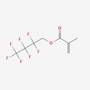 Chemical structure of 2,2,3,3,4,4,4-Heptafluorobutyl methacrylate (stabilized with MEHQ)