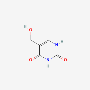 Chemical structure of 4-Methyl-5-hydroxymethyluracil