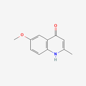 Chemical structure of 4-Hydroxy-6-methoxy-2-methylquinoline
