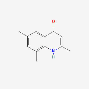 Chemical structure of 4-Hydroxy-2,6,8-trimethylquinoline