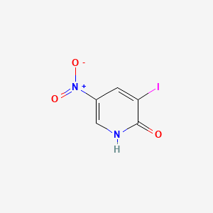Chemical structure of 2-Hydroxy-3-iodo-5-nitropyridine