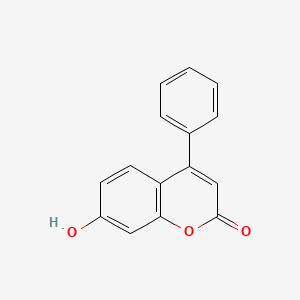 Chemical structure of 7-Hydroxy-4-phenylcoumarin