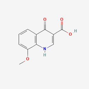 Chemical structure of 4-Hydroxy-8-methoxyquinoline-3-carboxylic acid