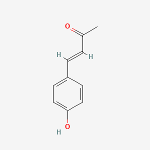 Chemical structure of 4-(4-Hydroxyphenyl)-3-buten-2-one