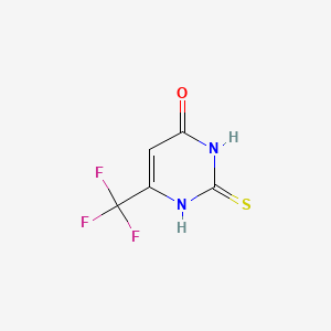 Chemical structure of 4-Hydroxy-6-(trifluoromethyl)pyrimidine-2-thiol