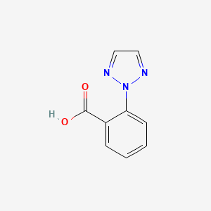 Chemical structure of 2-(2H-1,2,3-triazol-2-yl)benzoic acid