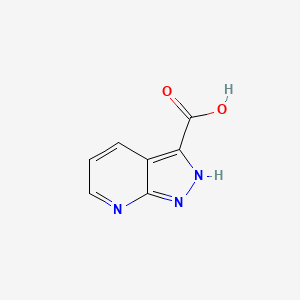 Chemical structure of 1H-pyrazolo[3,4-b]pyridine-3-carboxylic acid