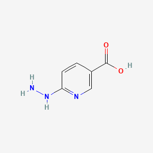 Chemical structure of 6-Hydrazinonicotinic acid