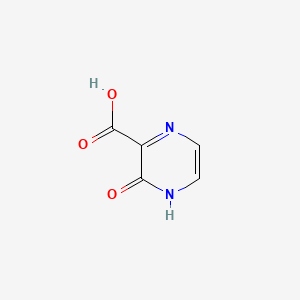Chemical structure of 3-hydroxypyrazine-2-carboxylic acid