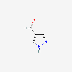Chemical structure of 1H-pyrazole-4-carbaldehyde