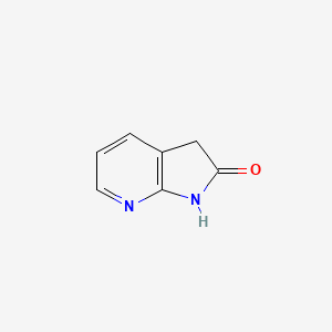 Chemical structure of 1H,2H,3H-pyrrolo[2,3-b]pyridin-2-one