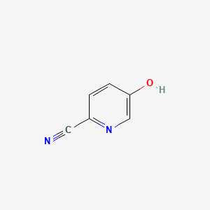 Chemical structure of 5-hydroxypyridine-2-carbonitrile