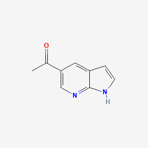 Chemical structure of 1-(1H-Pyrrolo[2,3-b]pyridin-5-yl)ethanone