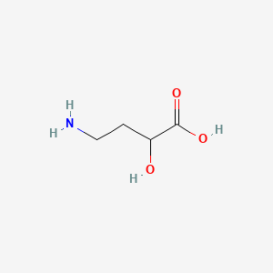 Chemical structure of 2-Hydroxy-4-amino butanoic acid