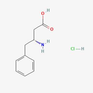 Chemical structure of H-D-b-HoPhe-OH HCl