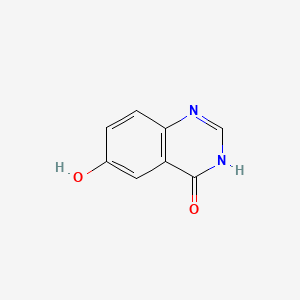 Chemical structure of 6-Hydroxy-4-quinazolone