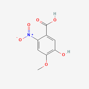 Chemical structure of 5-Hydroxy-4-methoxy-2-nitrobenzoic acid