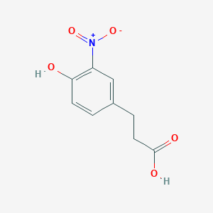 Chemical structure of 3-(4-Hydroxy-3-nitrophenyl)propanoic acid