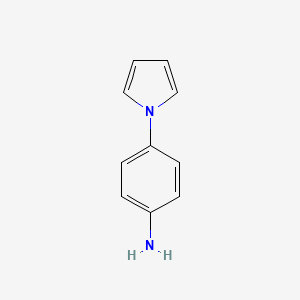 Chemical structure of 4-(1H-Pyrrol-1-yl)aniline