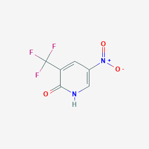Chemical structure of 5-Nitro-3-(trifluoromethyl)pyridin-2-ol