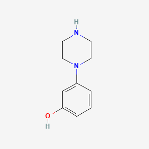 Chemical structure of 1-(3-HYDROXYPHENYL)PIPERAZINE