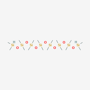 Chemical structure of 1,1,3,3,5,5,7,7,9,9,11,11,13,13,15,15-Hexadecamethyloctasiloxane
