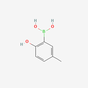Chemical structure of (2-Hydroxy-5-methylphenyl)boronic acid