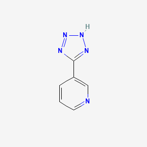 Chemical structure of 3-(2H-Tetrazol-5-yl)pyridine
