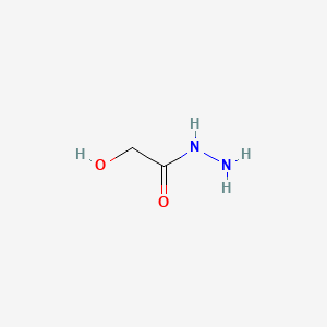 Chemical structure of 2-Hydroxyacetohydrazide
