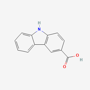 Chemical structure of 9H-Carbazole-3-carboxylic acid