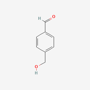 Chemical structure of 4-(Hydroxymethyl)benzaldehyde