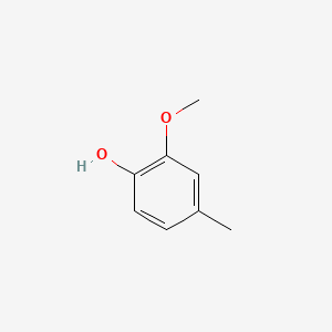 Chemical structure of 4-Hydroxy-3-methylanisol