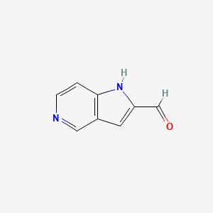 Chemical structure of 1H-pyrrolo[3,2-c]pyridine-2-carbaldehyde