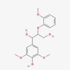 Chemical structure of 1-(4-Hydroxy-3,5-dimethoxyphenyl)-2-(2-methoxyphenoxy)propane-1,3-diol