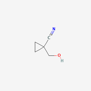 Chemical structure of 1-(Hydroxymethyl)cyclopropanecarbonitrile