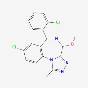 Chemical structure of 4-Hydroxytriazolam