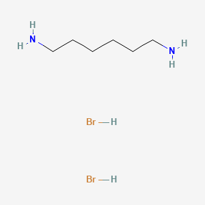 Chemical structure of 1,6-Hexanediammonium dibromide