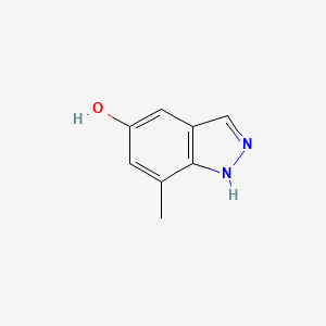 Chemical structure of 5-Hydroxy-7-methyl-1H-indazole