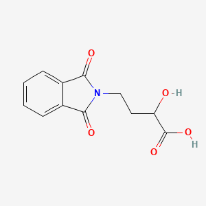 Chemical structure of 2- hydroxy-4-phthaliminobutyric acid