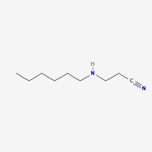 Chemical structure of 3-(Hexylamino)propionitrile