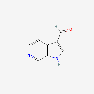 Chemical structure of 1H-Pyrrolo(2,3-c)pyridine-3-carbaldehyde