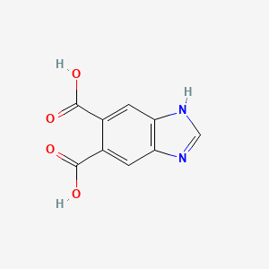 Chemical structure of Benzimidazole-5,6-dicarboxylic acid