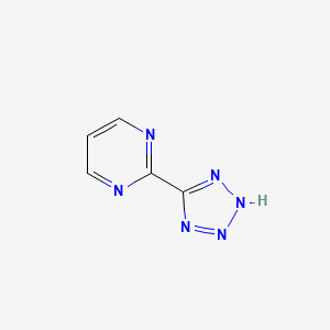 Chemical structure of 2-(1H-Tetrazol-5-yl)pyrimidine