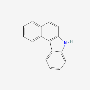 Chemical structure of 7H-benzo[c]carbazole