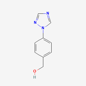 Chemical structure of (4-(1H-1,2,4-Triazol-1-yl)phenyl)methanol