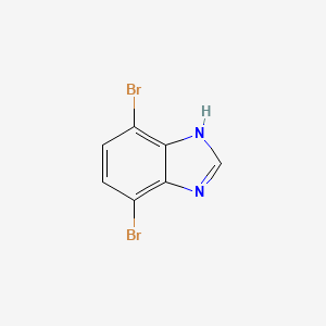 Chemical structure of 4,7-dibromo-1H-1,3-benzodiazole