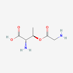 Chemical structure of H-Gly-DL-Thr-OH