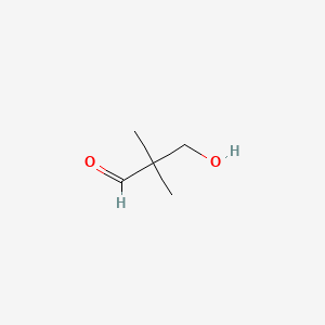 Chemical structure of 3-Hydroxy-2,2-dimethylpropanal