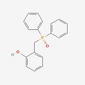Chemical structure of (2-hydroxybenzyl)diphenylphosphine oxide